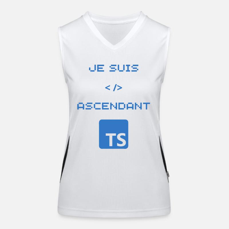 TS-Typescript-Entwicklergeschenk Funktionelles Kontrast-Tank Top für Frauen