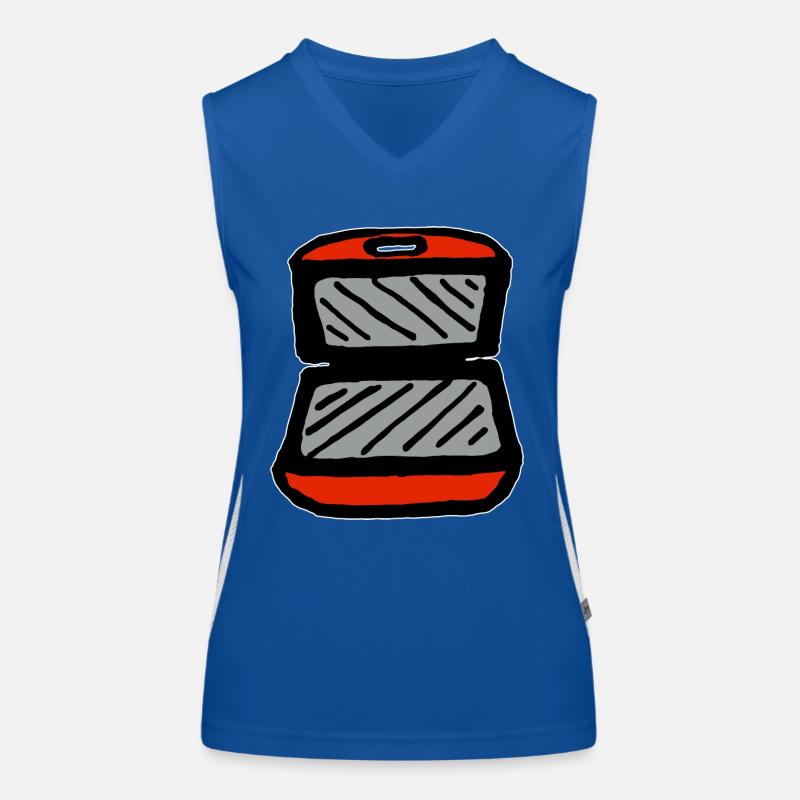 Red contact grill Women's Functional Contrast Tank Top
