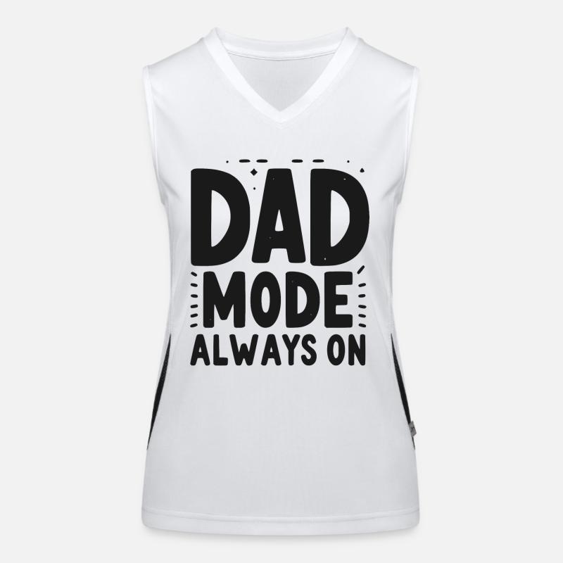 Papa-Modus: Immer eingeschaltet Funktionelles Kontrast-Tank Top für Frauen