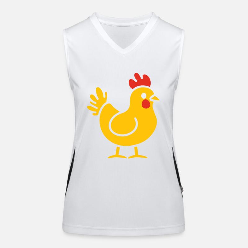 Poulet Débardeur respirant contrasté Femme