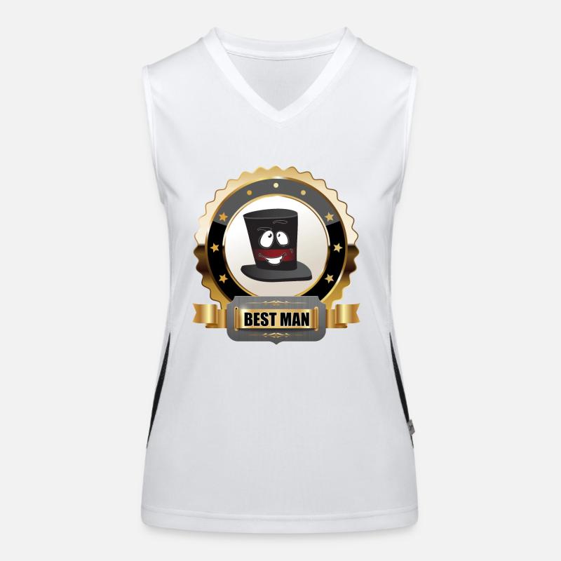 Bester Mann Funktionelles Kontrast-Tank Top für Frauen