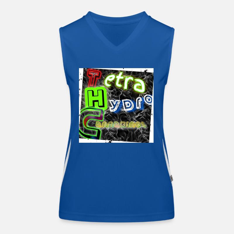 Tetra Hydro Cannabinol (THC) - Abbild - 2023 Funktionelles Kontrast-Tank Top für Frauen