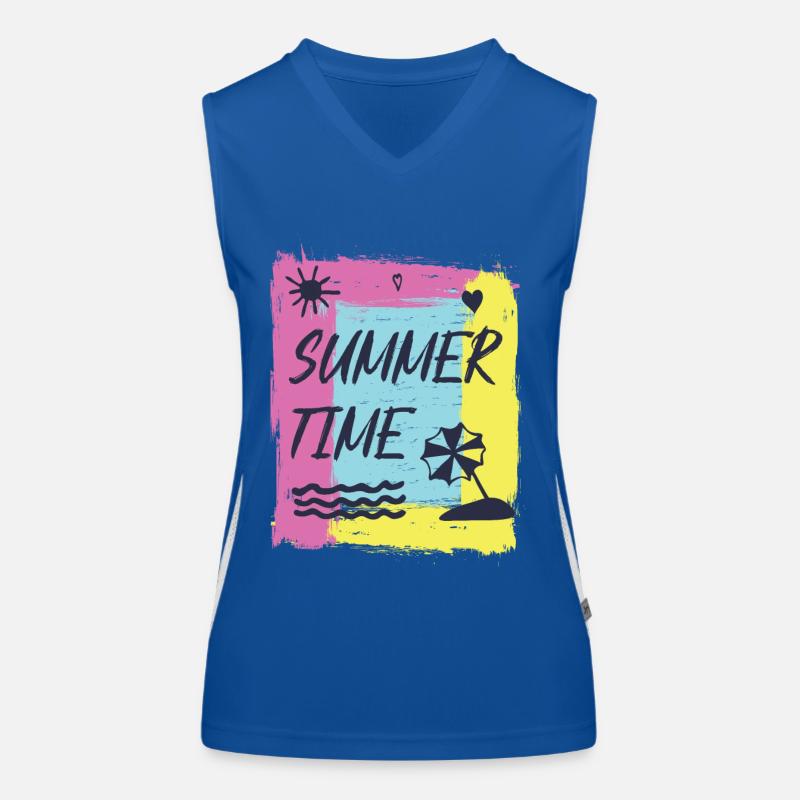 Summertime joy. Women's Functional Contrast Tank Top