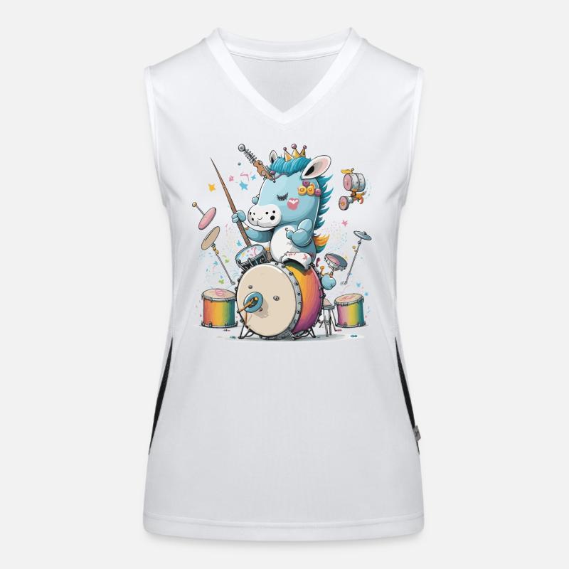 Batteur Licorne Débardeur respirant contrasté Femme