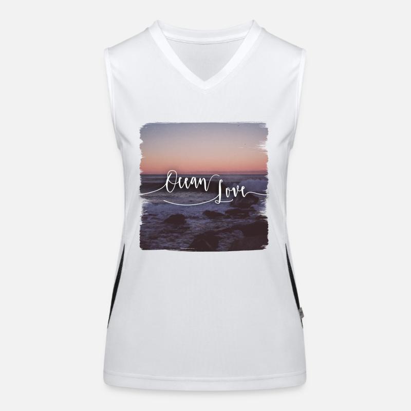 Ocean Lover Débardeur respirant contrasté Femme