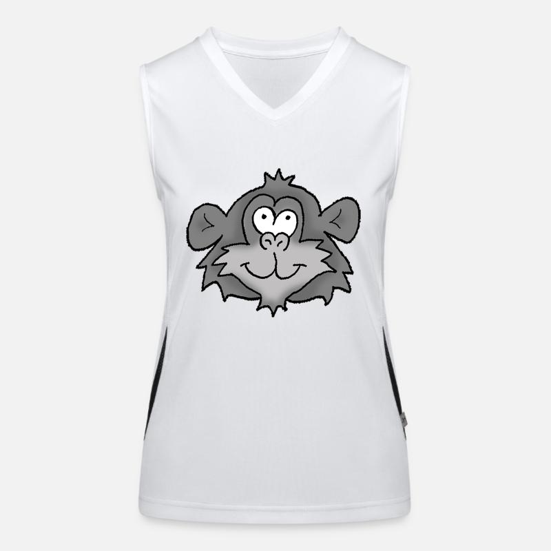 Chimpanzee 2 Women's Functional Contrast Tank Top
