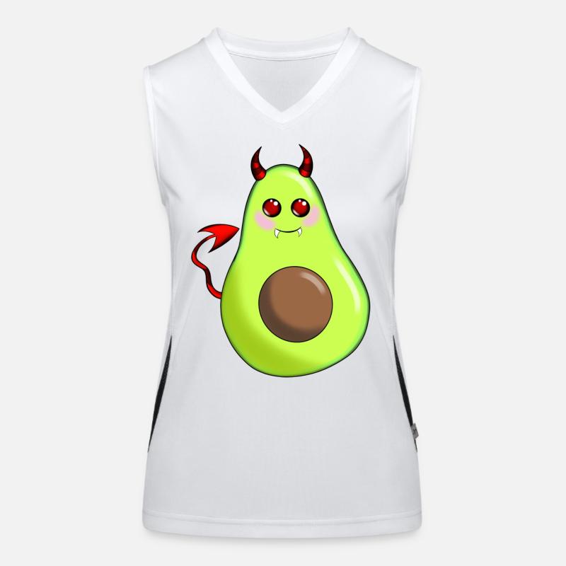 Devil Avocado Funktionelles Kontrast-Tank Top für Frauen
