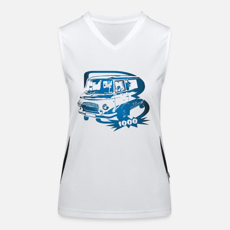 Barkas B1000 Transporter Funktionelles Kontrast-Tank Top für Frauen