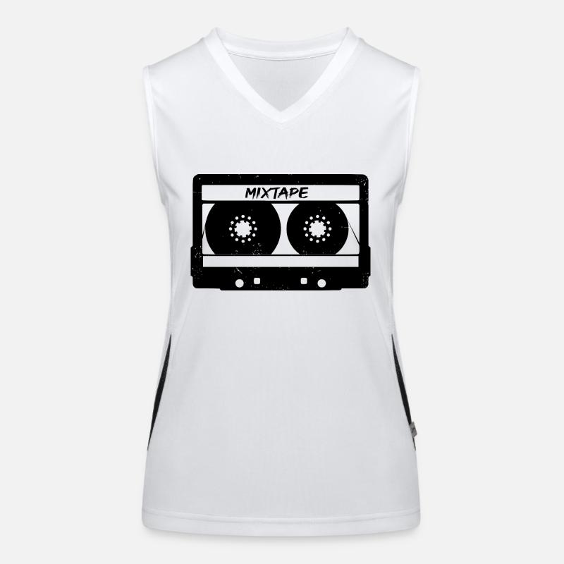 Mixtape Cassette Tape Women's Functional Contrast Tank Top