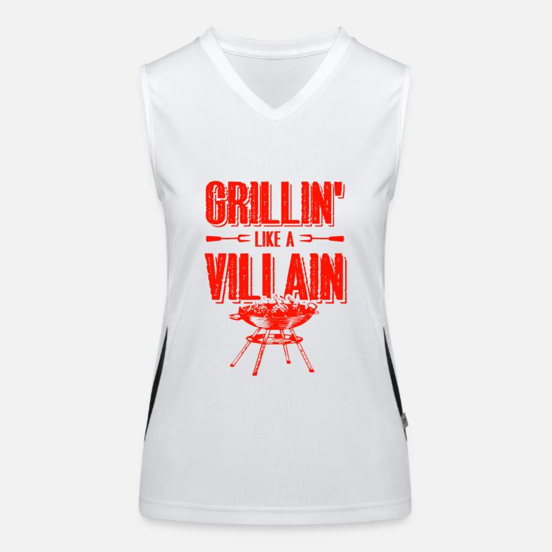grill dicton drôle Débardeur respirant contrasté Femme