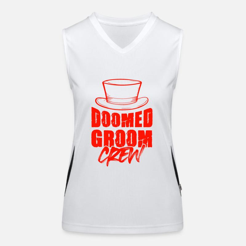 bräutigam crew Funktionelles Kontrast-Tank Top für Frauen