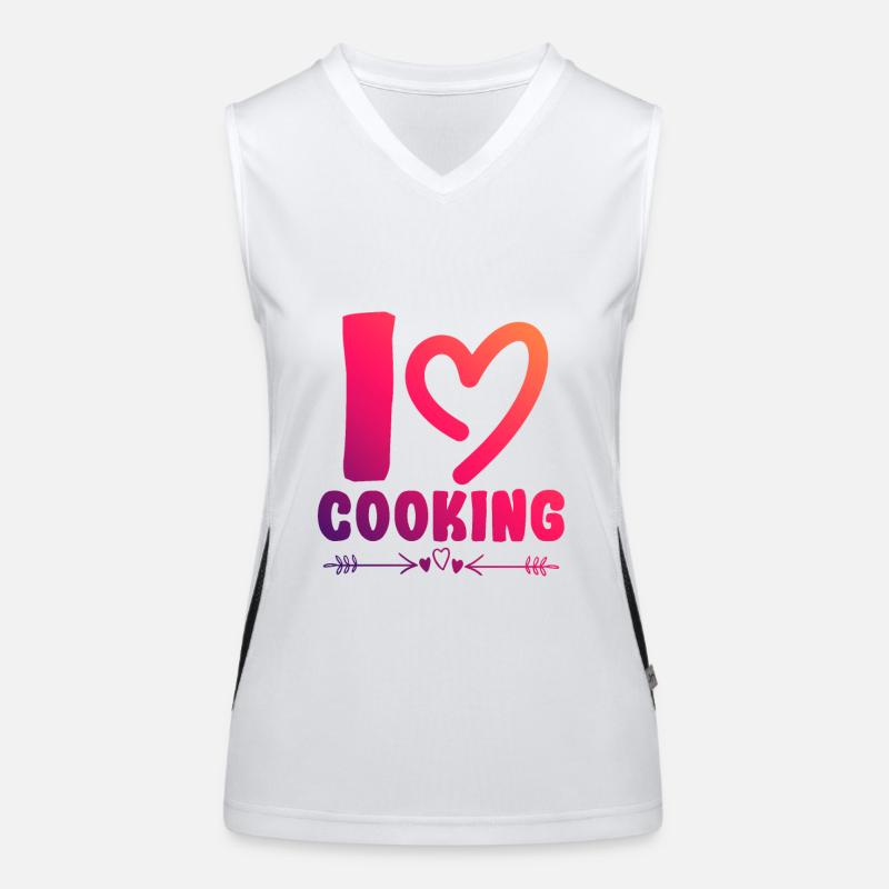 I love cooking Women's Functional Contrast Tank Top