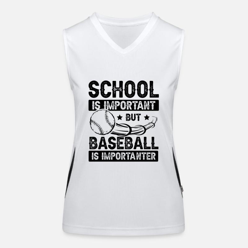 École de baseball Débardeur respirant contrasté Femme