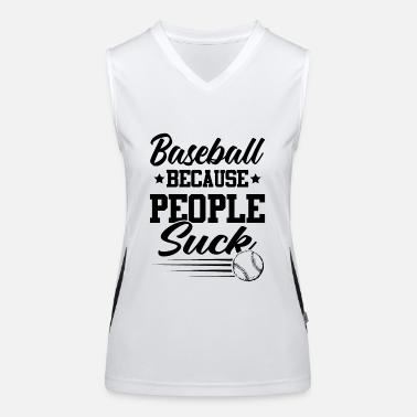 Baseball Slogan Top sportivo da donna in contrasto cromatico