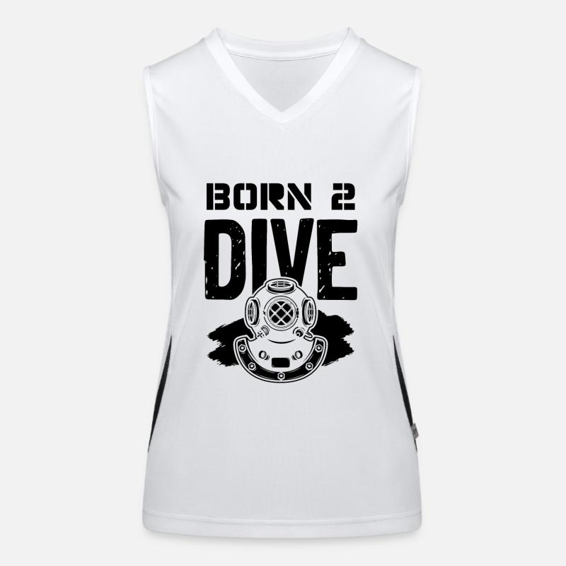 Born to dive Women's Functional Contrast Tank Top