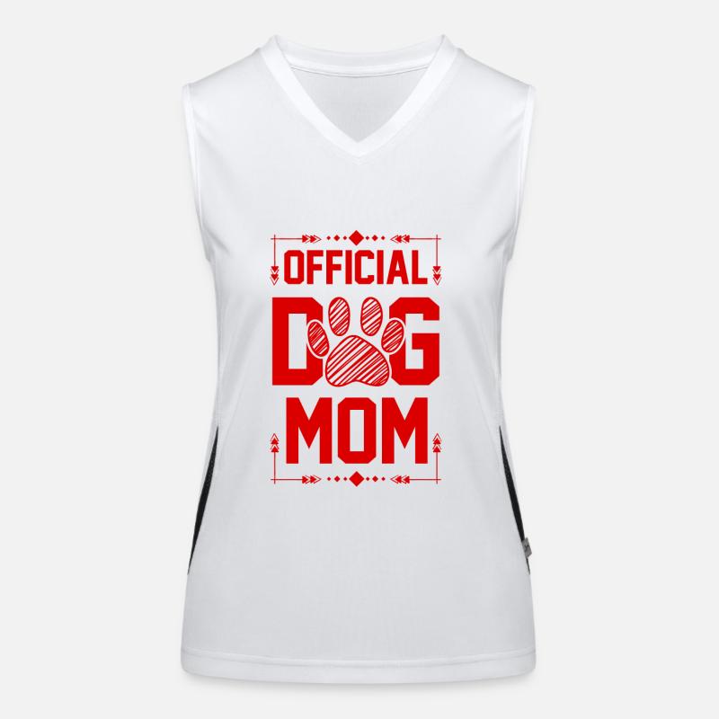 Hunde Mama Spruch Funktionelles Kontrast-Tank Top für Frauen