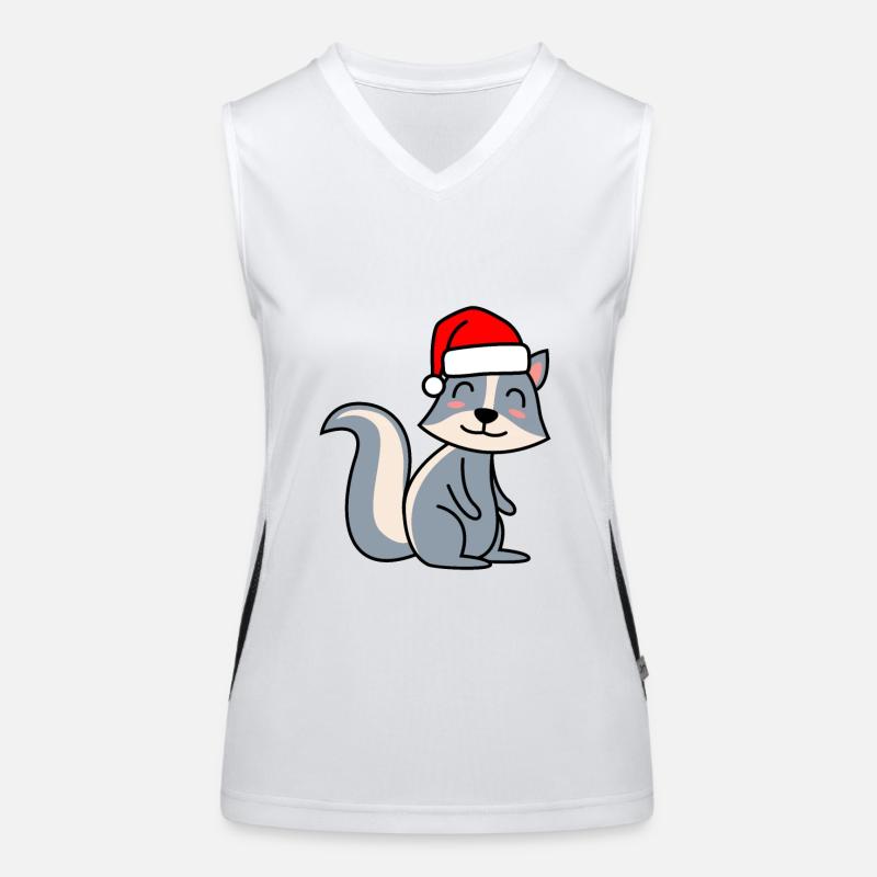 Stinker Comic Christmas Xmas Women's Functional Contrast Tank Top