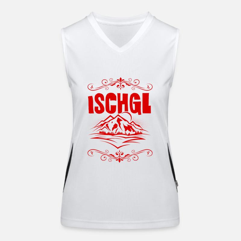 Ischgl Alps Austria Women's Functional Contrast Tank Top