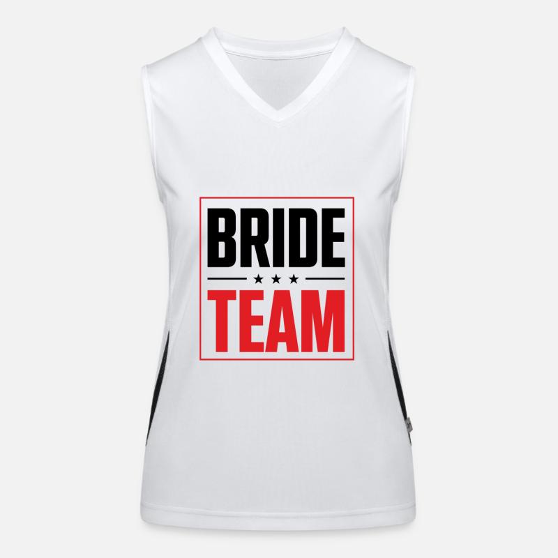 Bride Team Funktionelles Kontrast-Tank Top für Frauen