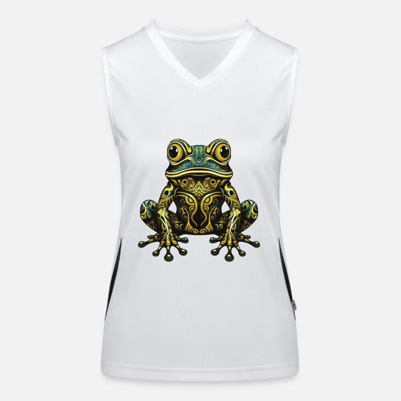 Portrait de grenouille Débardeur respirant contrasté Femme