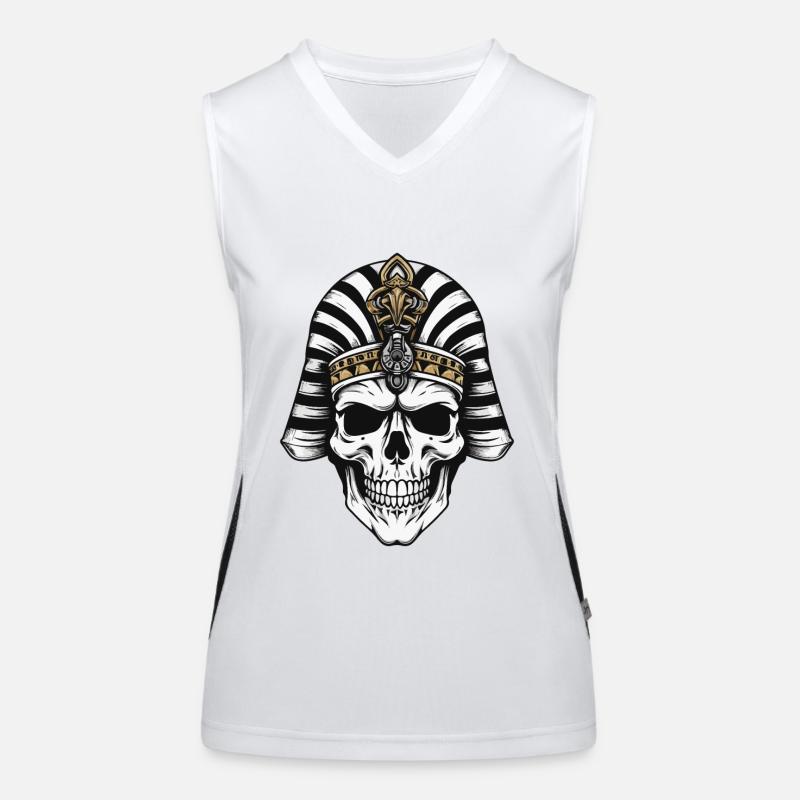 Pharaoh Skull Women's Functional Contrast Tank Top