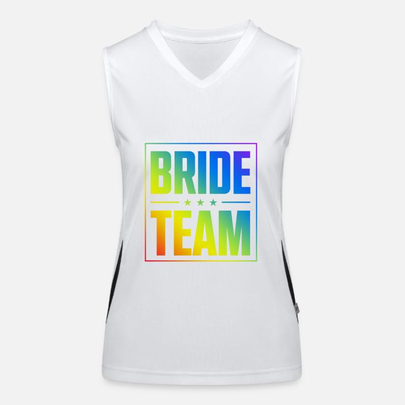 Bride Team Funktionelles Kontrast-Tank Top für Frauen