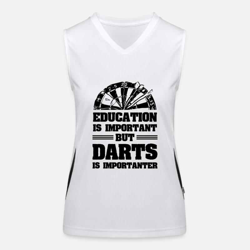 Fléchettes éducatives Débardeur respirant contrasté Femme