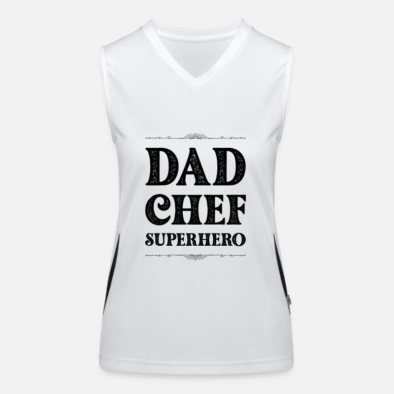 Dad Superhero Dad Women's Functional Contrast Tank Top