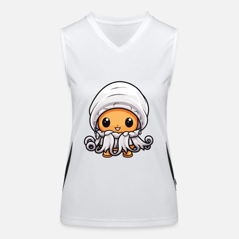 Oktopus Tier Baby Comic Winter Funktionelles Kontrast-Tank Top für Frauen