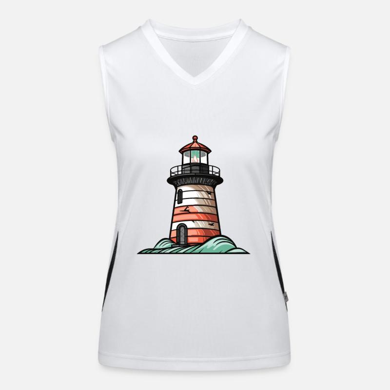 Lighthouse Coast Icon Women's Functional Contrast Tank Top