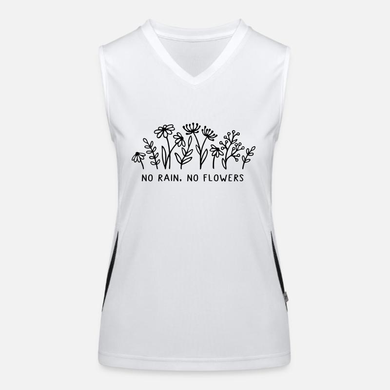 Pas de pluie, pas de fleurs Débardeur respirant contrasté Femme