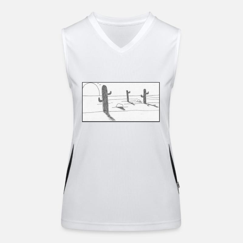 desert mexicain Débardeur respirant contrasté Femme