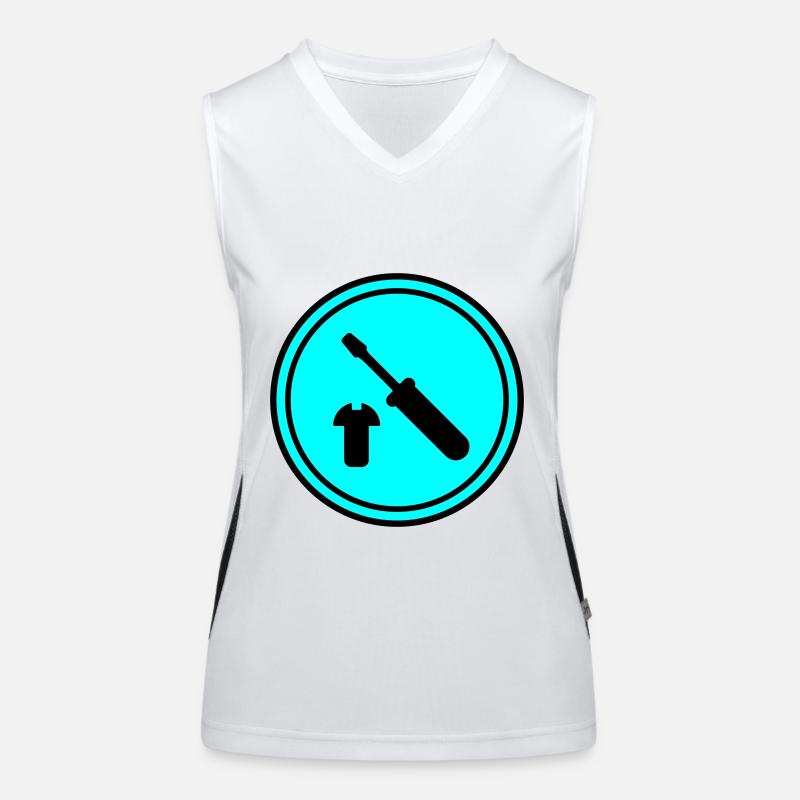 Icône du tournevis Débardeur respirant contrasté Femme