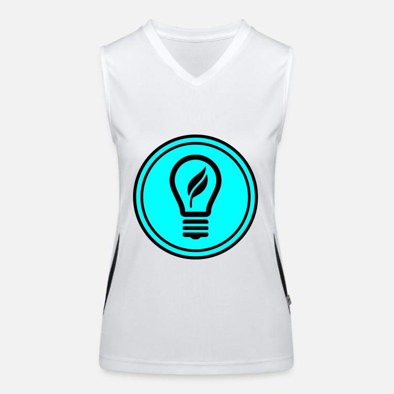 Light bulb icon Women's Functional Contrast Tank Top