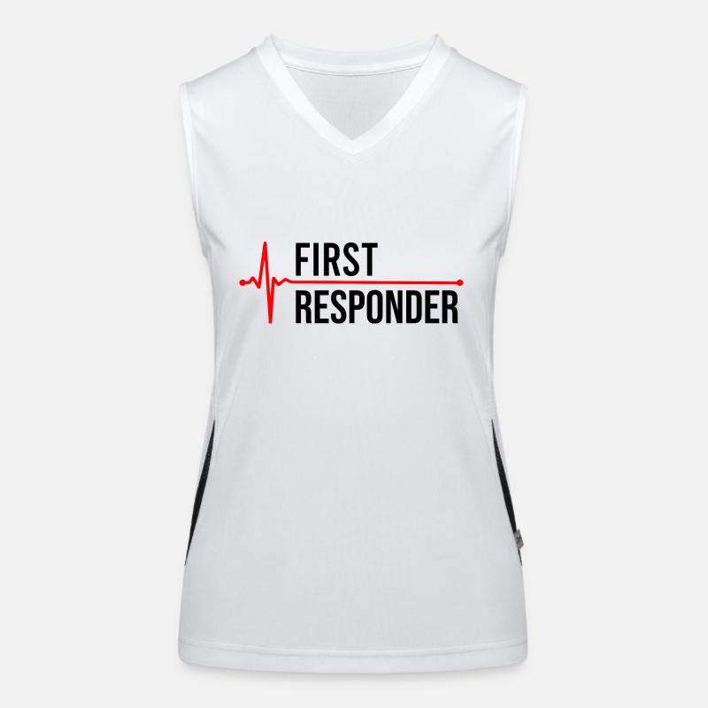 First Responder Deployment Design Women's Functional Contrast Tank Top