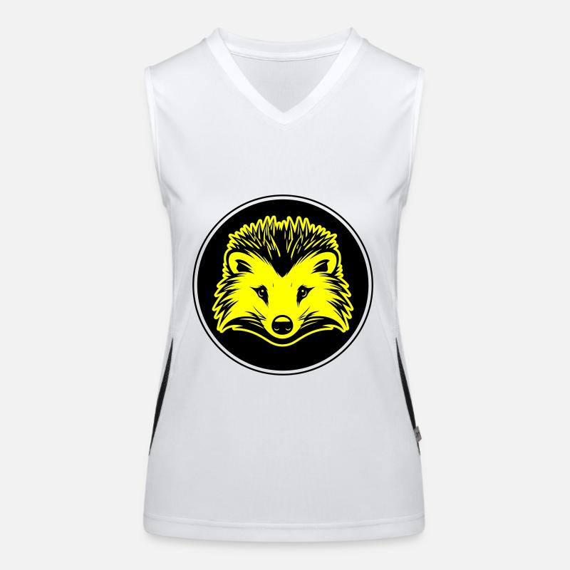 Igel Tier Funktionelles Kontrast-Tank Top für Frauen