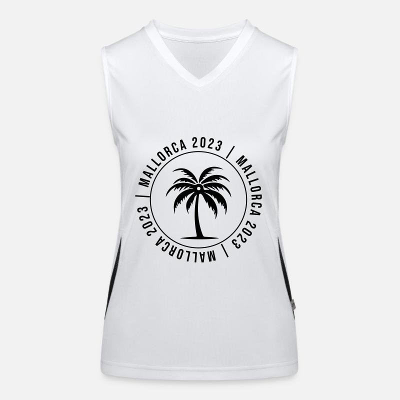 Mallorca 2023 Funktionelles Kontrast-Tank Top für Frauen