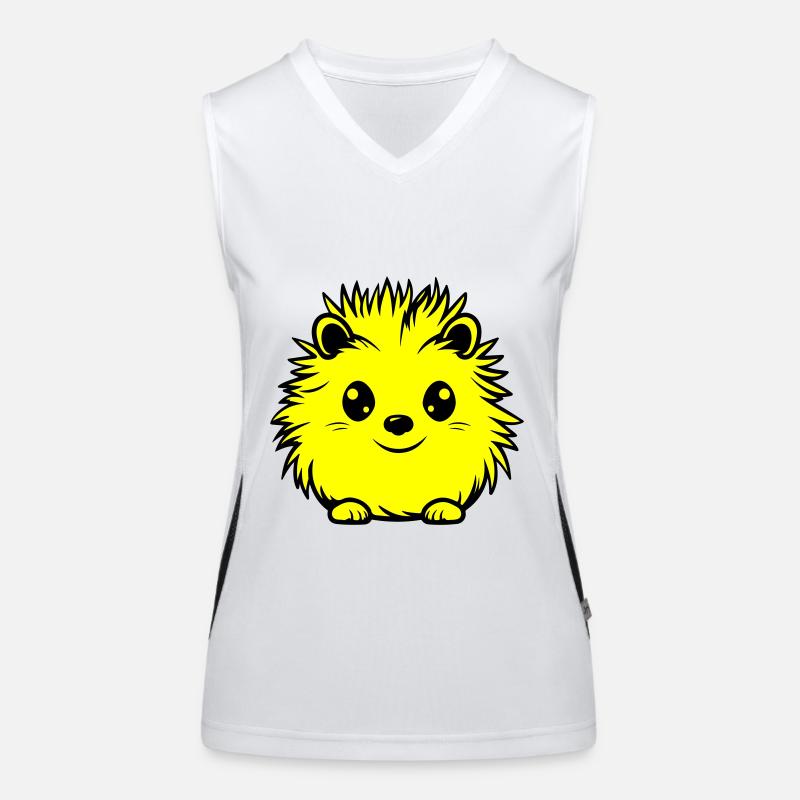 hérisson animal bébé Débardeur respirant contrasté Femme