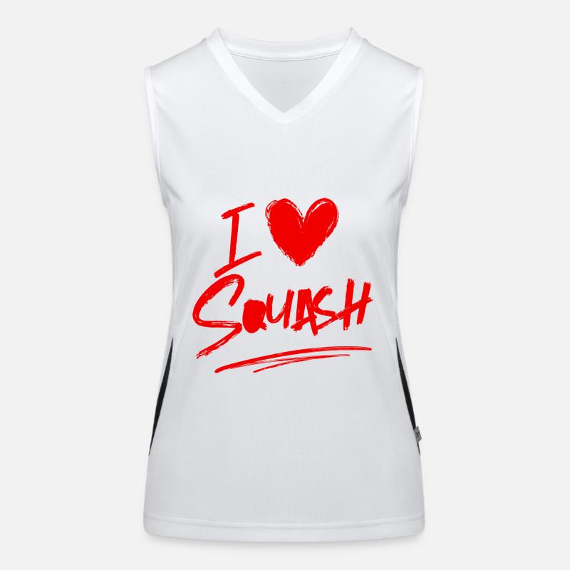 I love squash Women's Functional Contrast Tank Top