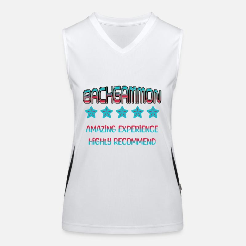 Backgammon Amazing Experience Highly Recommend Women's Functional Contrast Tank Top
