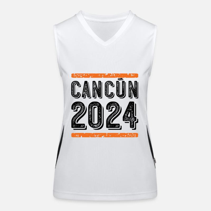 Cancun Millésime 2024 Débardeur respirant contrasté Femme