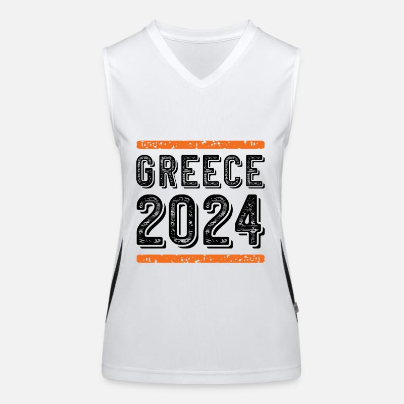 Greece 2024 Vintage Women's Functional Contrast Tank Top