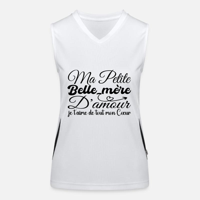 Liebe Schwiegermutter Geschenk, Schwiegermutter Ich liebe dich Funktionelles Kontrast-Tank Top für Frauen
