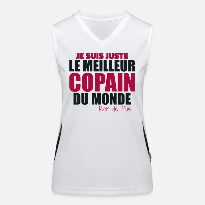 Ich bin einfach der beste Freund der Welt Funktionelles Kontrast-Tank Top für Frauen