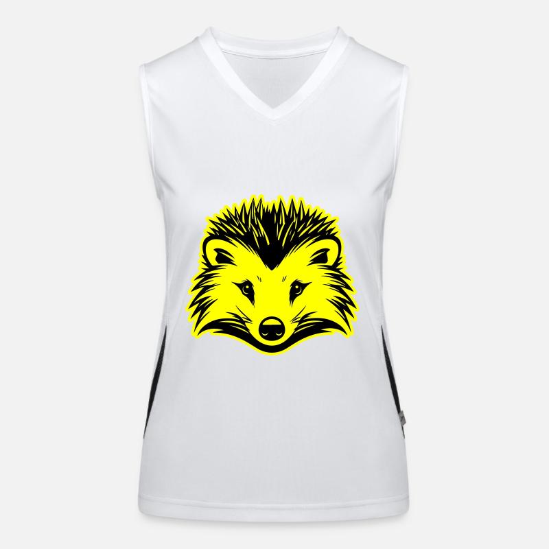Igel Tier Funktionelles Kontrast-Tank Top für Frauen