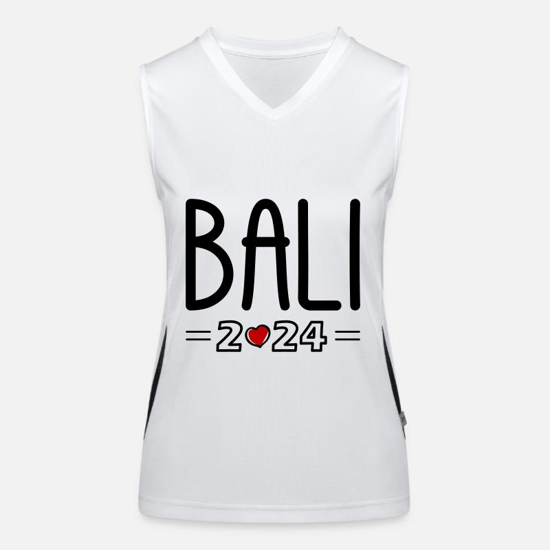 Bali 2024 Heart Women's Functional Contrast Tank Top