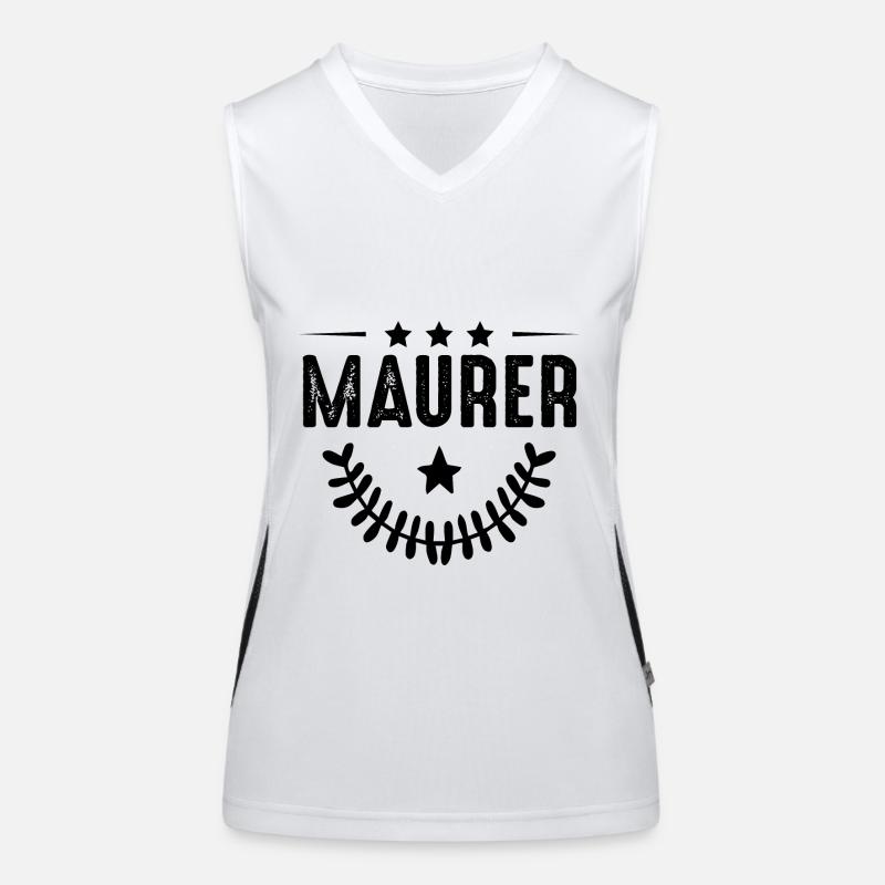 Bricklayer profession Women's Functional Contrast Tank Top