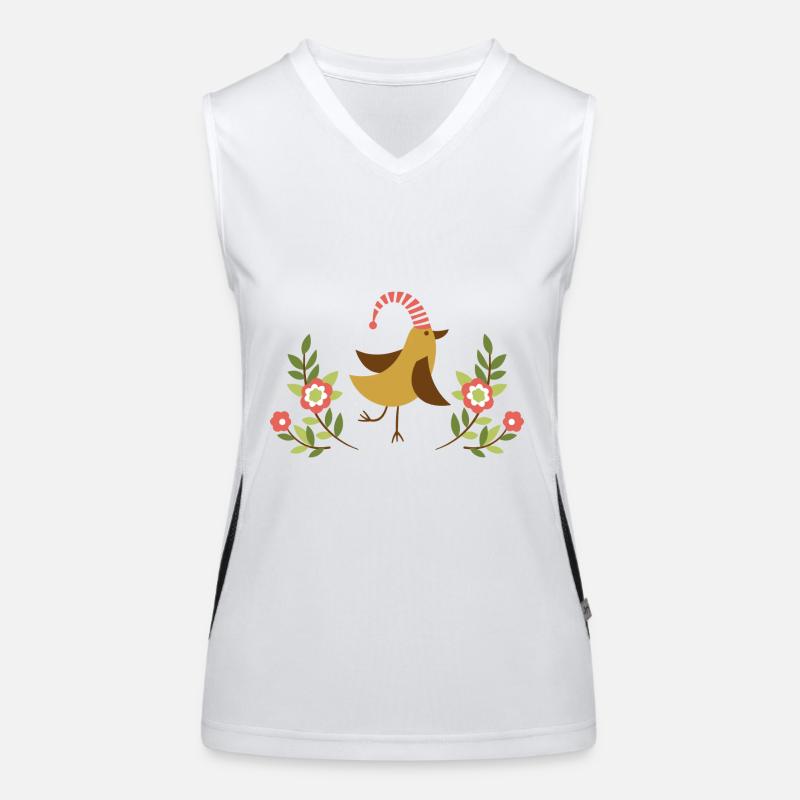 Vogel Funktionelles Kontrast-Tank Top für Frauen