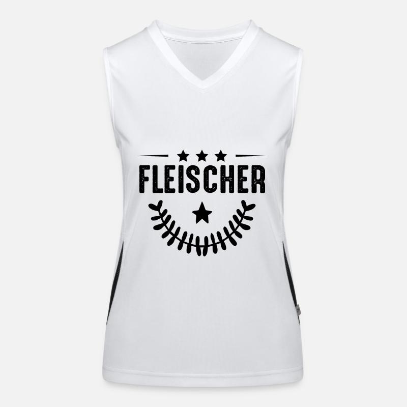 Fleischer Beruf Funktionelles Kontrast-Tank Top für Frauen