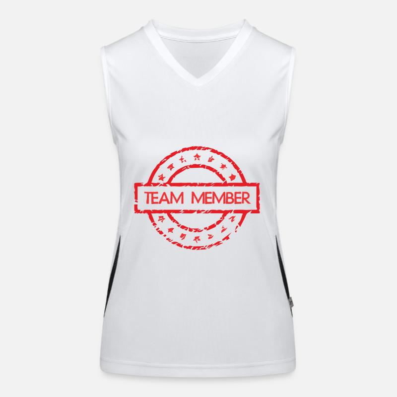 Team Mitglied Funktionelles Kontrast-Tank Top für Frauen